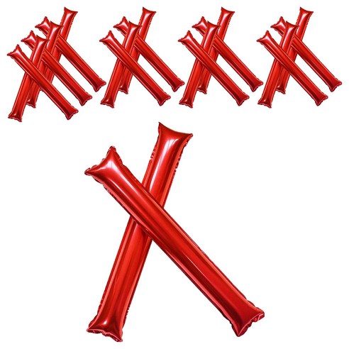 아카코 응원을 즐겁게 막대풍선, 레드, 20개