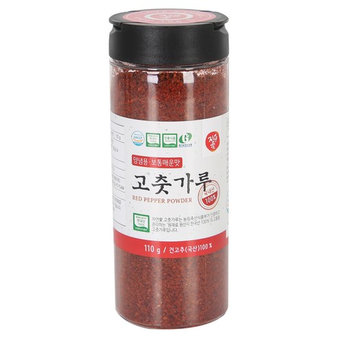 자연애 양념용 고춧가루 PET, 1개, 보통 매운맛, 110g