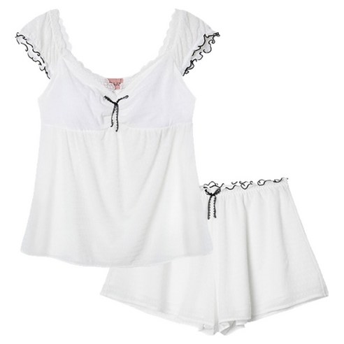 밤에도 예쁨을 포기할 수 없는 당신에게, 에블린 파자마 세트 에블린