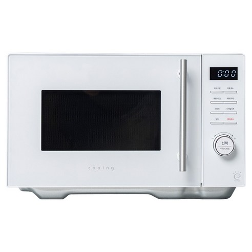 쿠잉전자 무회전 전자레인지 버튼 다이얼식 23L, MM-E2301WWFL