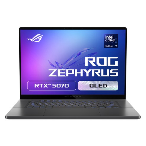에이수스 2025 ROG 제피러스 G16 코어Ultra9 인텔 14세대 지포스 RTX 5070, 이클립스 그레이, 2TB, 32GB, WIN11 Home, GU605CP-QR019W