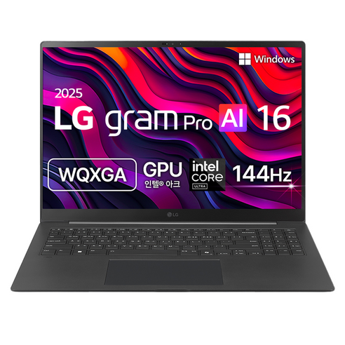 LG전자 2025 그램 프로 AI 16 코어Ultra5 방문설치, 메타 그레이, 256GB, 16GB, WIN11 Home, 16Z90TS-GS50K