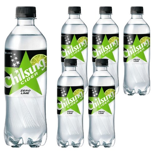 칠성사이다 제로 라임, 500ml, 6개