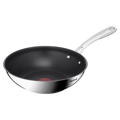 테팔 인덕션 스테인리스 스틸 3X 퍼펙트 레지스트 볶음팬, 28cm, 1개