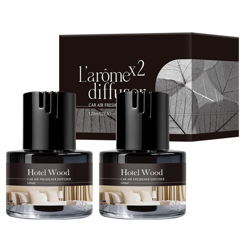 라홈 카 디퓨저 120ml 2개입, 호텔우드, 1개