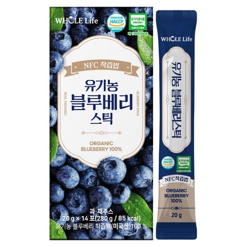 홀라이프 유기농 블루베리 스틱, 14개, 20g