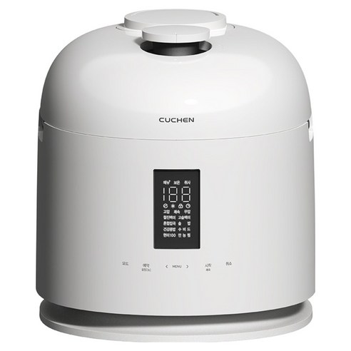 쿠첸 123 올스테인리스 듀얼프레셔 IH 전기압력밥솥 6인용, CRT-XPD0681SEPW, 글로시 퓨어화이트