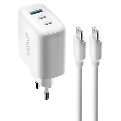 뉴클 GaN 65W PPS 초고속 충전기 3포트 + 케이블 1m 세트