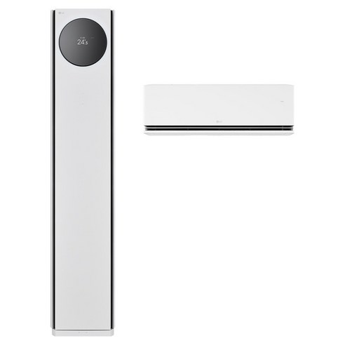 LG전자 인버터 58.5㎡ + 18.7㎡ 휘센 AI 오브제컬렉션 타워I 2 in 1 멀티형 에어컨 5시리즈 방문설치, FQ18GN5HA2, 일반배관형