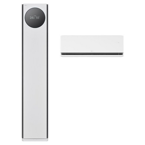 LG전자 인버터 81.8㎡ + 18.7㎡ 휘센 AI 오브제컬렉션 타워I 2 in 1 멀티형 에어컨 9시리즈 방문설치, FQ25GN9HE2M, 매립배관형