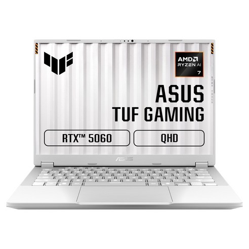 에이수스 2026 TUF 게이밍 A14 라이젠7 라이젠 200 시리즈 지포스 RTX 5060, 문라이트 화이트, 1TB, 32GB, Free DOS, FA401UM-RG011