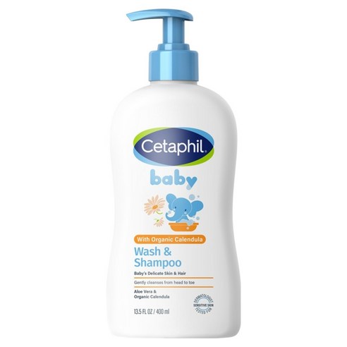 세타필 베이비 워시 앤 샴푸 카렌듈라, 1개, 400ml