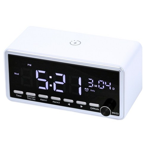 아이노트 15W 고속 무선 충전 블루투스 스피커, 화이트, BSR15W