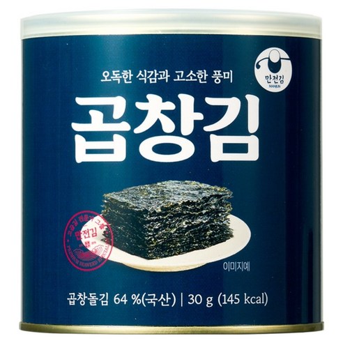 만전김 캔 곱창김, 30g, 1개