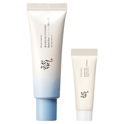 조선미녀 디럭스 세트 맑은쌀 선크림 아쿠아프레쉬 50ml + 맑은쌀 선크림 10ml 세트, 1세트, 50ml