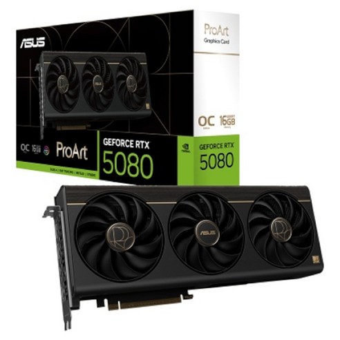 에이수스 지포스 RTX 5080 OC D7 16GB 그래픽카드 인텍앤컴퍼니, PROART-RTX5080-O16G