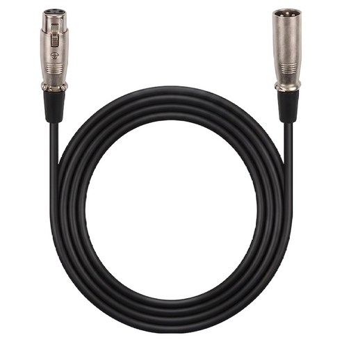 로이체 프리미엄 캐논 암수 XLR 마이크 연장 케이블, RCM-XLR2, 블랙, 1개
