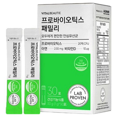 바이탈뷰티 프로바이오틱스 패밀리 30p, 30g, 1개