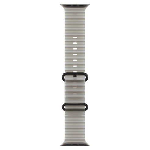 Apple 정품 애플워치 오션 밴드, 트랜스루센트 그레이 / 블랙 티타늄, 49mm, Regular, 1개