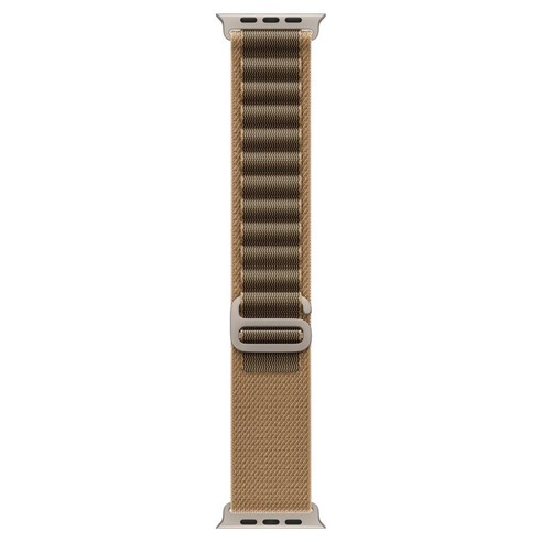 Apple 정품 애플워치 알파인 루프, 데저트 / 내추럴 티타늄, 49mm, Small, 1개