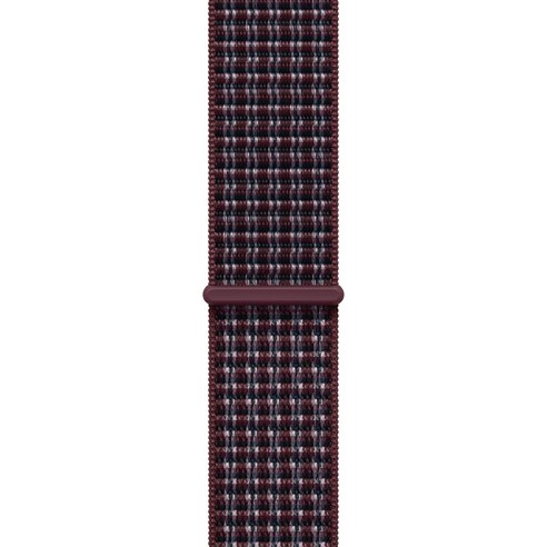 Apple 정품 애플워치 스포츠 루프, 버건디 플래드, 46mm, Regular, 1개