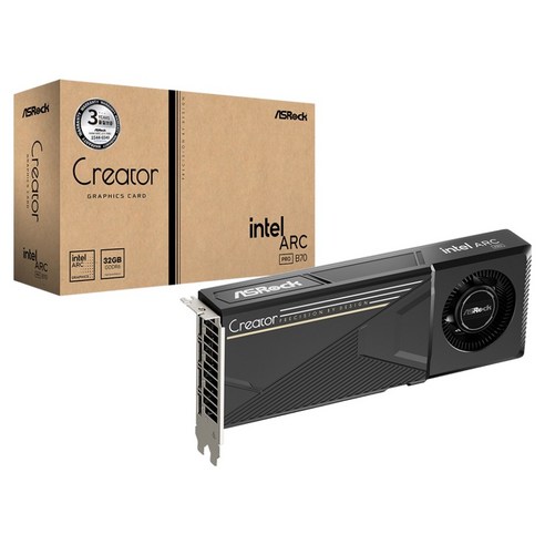 애즈락 인텔 Arc Pro B70 D6 Creator 32GB 그래픽카드 인텍앤컴퍼니, B70 CT 32G