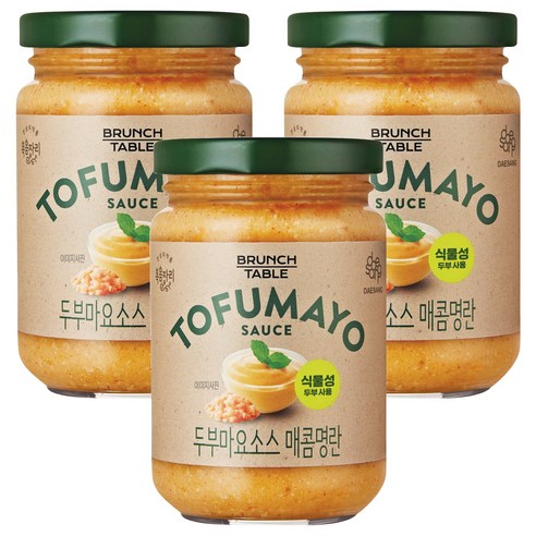복음자리 두부마요소스 매콤명란, 190g, 3개