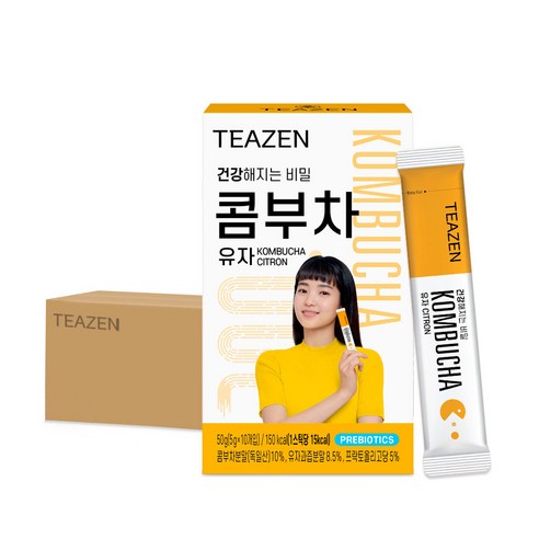 티젠 콤부차 유자, 5g, 120개