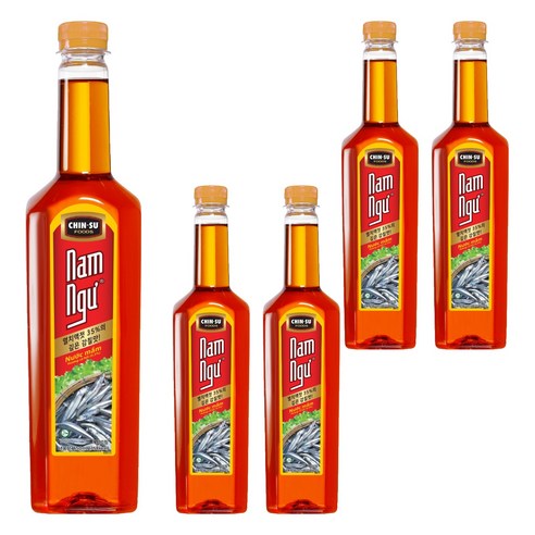 친수 남늑 연어향 피쉬소스, 650ml, 5개