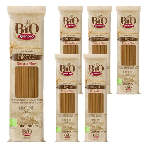 그라노로 통밀 링귀네, 500g, 6개
