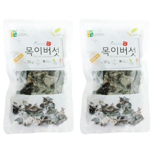 베다니식품 목이버섯, 30g, 2개