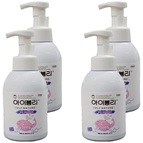아이블리네이처 유아용 젖병세정제, 500ml, 4개