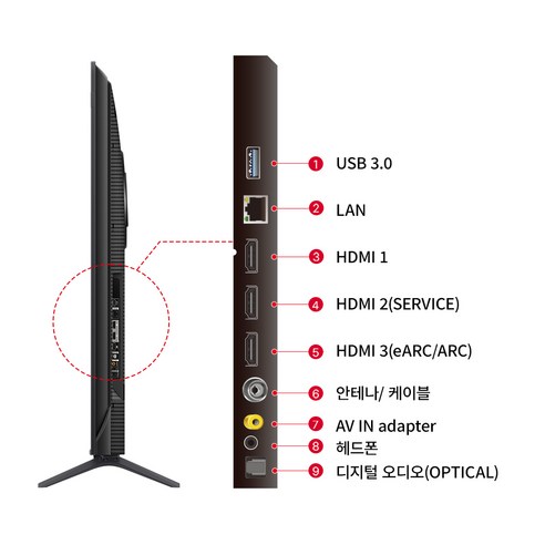 TCL 4K UHD QLED 스마트TV, 140cm(56인치), 55C655, 스탠드형, 방문설치