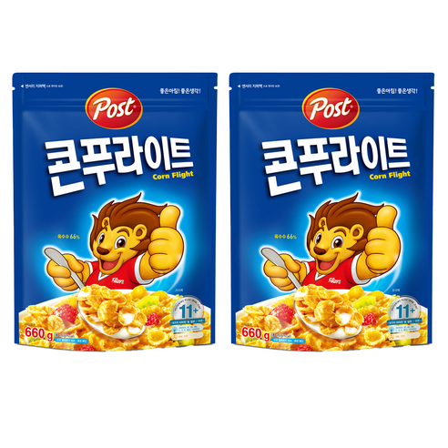 포스트 콘푸라이트 시리얼, 660g, 2개