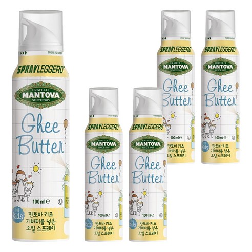 만토바 키즈 오일 스프레이, 기버터, 100ml, 5개