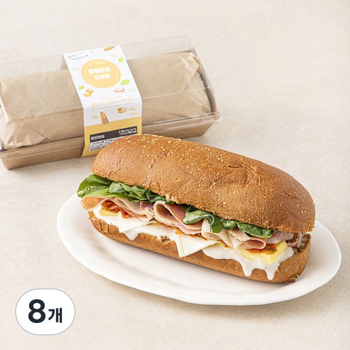 이엘후레쉬 잠봉뵈르 브라운 샌드위치, 130g, 8개