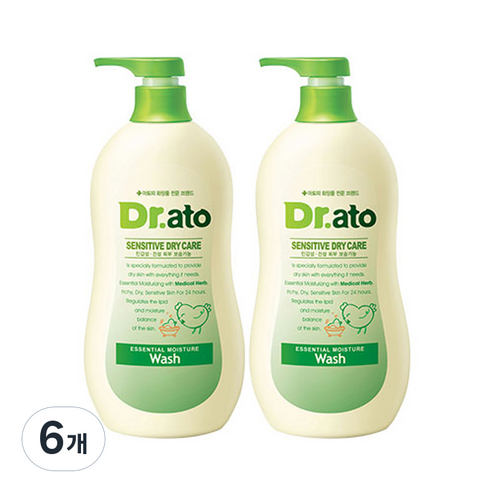 닥터아토 에센셜 모이스춰 워시, 500ml, 6개