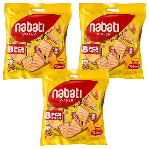 나바티 치즈맛 웨이퍼, 414g, 3개