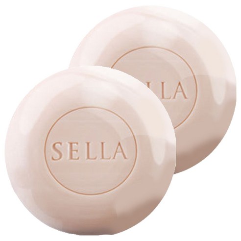 SELLA 미니 클렌징 비누, 30g, 2개