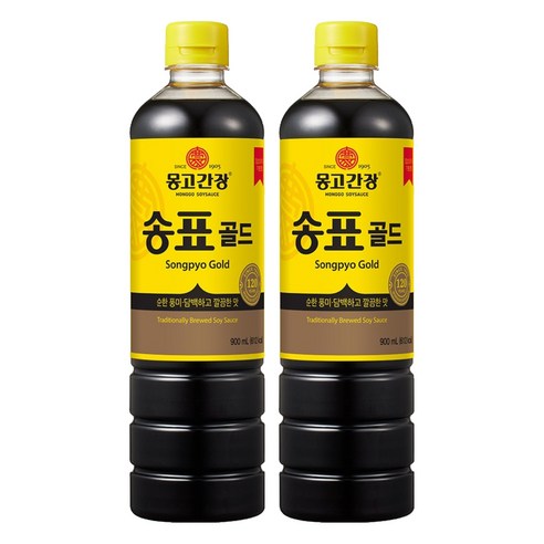 송표 골드 몽고간장, 900ml, 2개