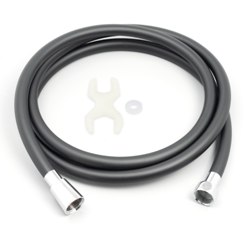 제일바스 물때방지 pvc 호스, 1.5m, 블랙