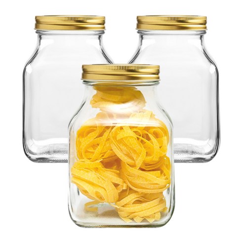 경성 과일청 담금주병 골드캡, 1.4L, 3개