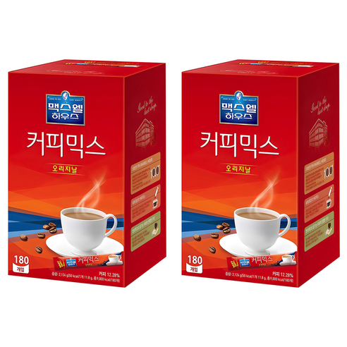 맥스웰하우스 커피믹스 오리지널, 11.8g, 180개입, 2개