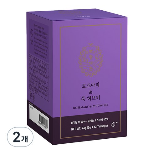 보향다원 유기농 로즈마리 쑥차, 2g, 12개입, 1개
