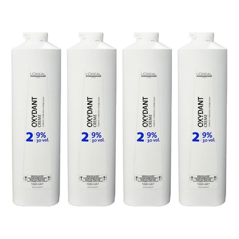 로레알 옥시던트 크림 산화제 9프로, 1000ml, 4개