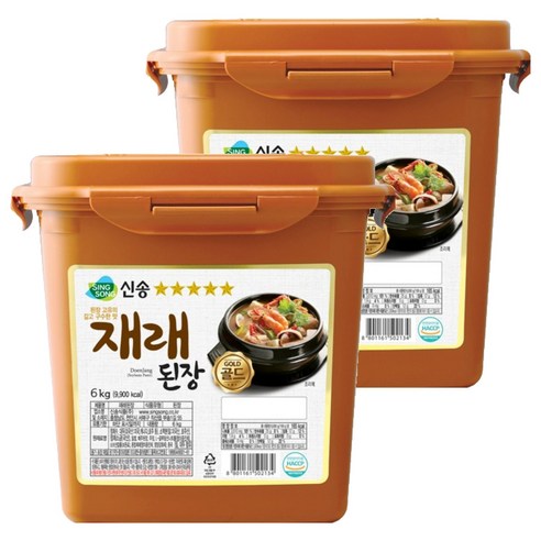 신송 재래된장, 6kg, 2개