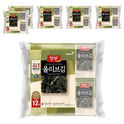 양반 올리브 김, 4.5g, 72개