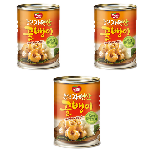 동원 자연산 골뱅이, 300g, 3개