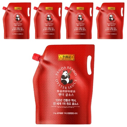 이금기 팬더 굴소스 파우치, 2kg, 5개