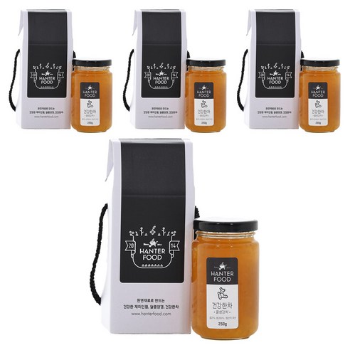 한터식품 건강한차 꿀 생강차, 250g, 1개입, 4개